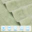 Ensemble de serviettes en coton avec bordure Dobby Blue Nile Mills-118914971