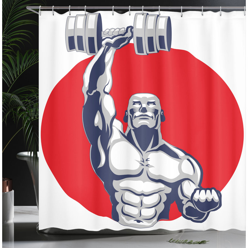 Shower Curtain with Hooks Included, 75"H x 69"W