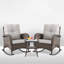 Ensemble de chaises berçantes d'extérieur en rotin et osier Gaetanino avec table d'appoint (2 chaises et 1 table d'appoint)-332025718-277804743