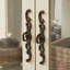Armoire en verre avec portes en verre trempé et tablettes réglables-1413089257