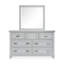 Commode à tiroirs gris avec miroir de paysage-1375157234