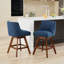 Tabouret de comptoir pivotant Telesha-1696860430