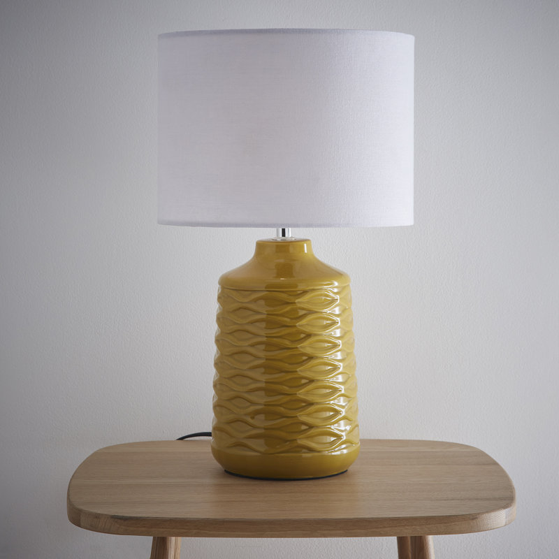 Burce Ceramic Table Lamp, Yellow