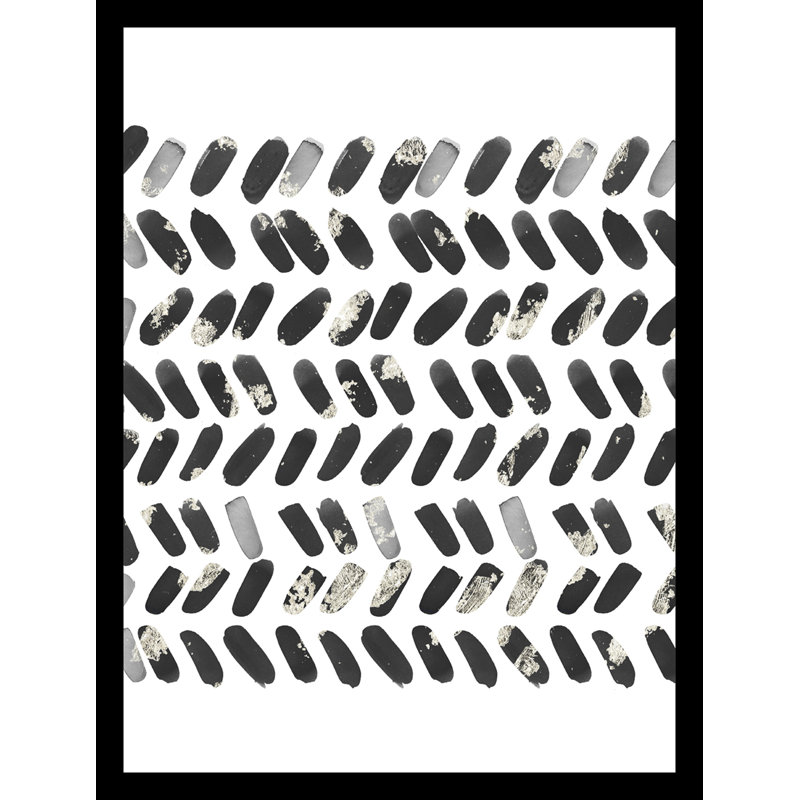 Reproduction d’art sur toile, "large noir/argenté" Ridge Chain, H 52 po x l 42 po x P 2 po
