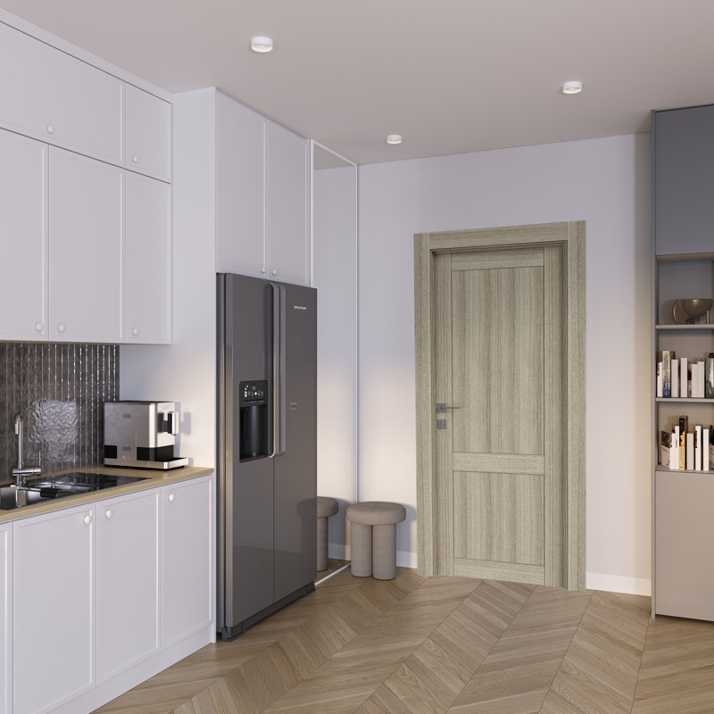 Porte standard à panneaux préfinie, 23,88 po x 79,37 po, Shambor
