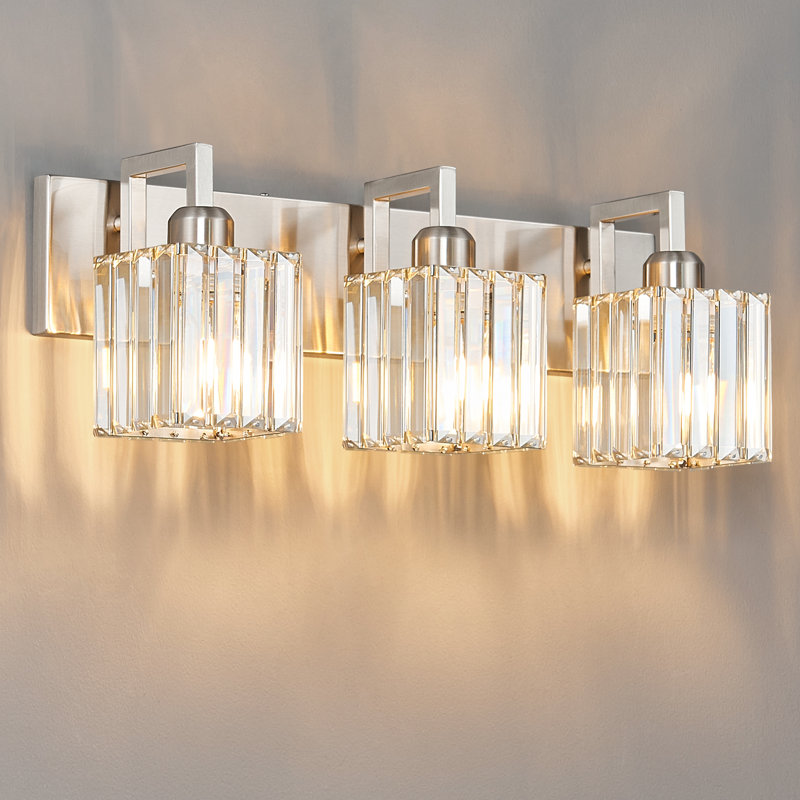 Kyneisha Vanity Light, 3 Lights, Sand Nickel
