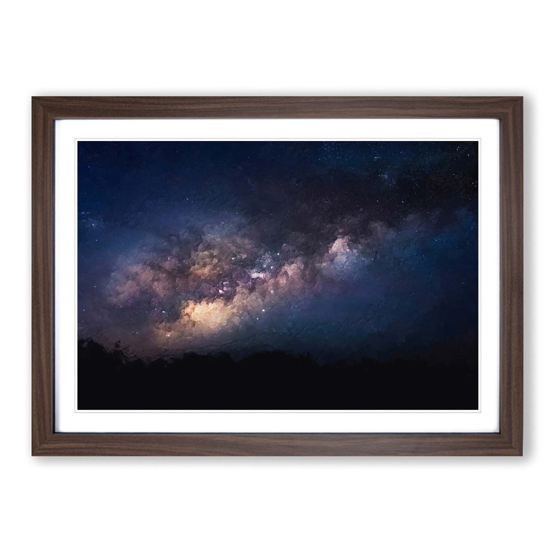 Universe in Abstract Vol.41 in Abstract - Picture Frame Graphic Art Print, Walnut Framed, 62cm H x 87cm W x 2cm D