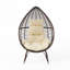 Fauteuil en osier avec coussin Teardrop
