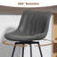 Upholstered Counter Stool with Metal Frame