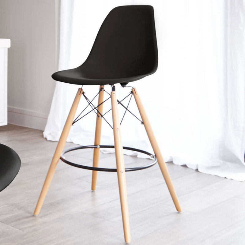 Modholic Eiffel Counter Stool, Black, Black