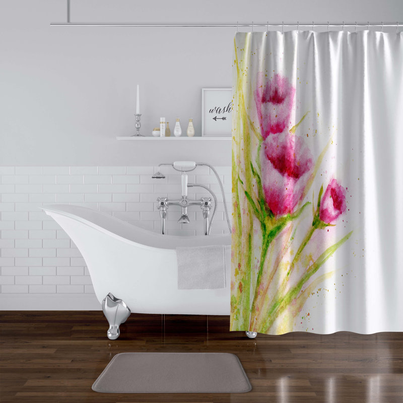 Rideau de douche simple Surbhi, H 90 po x l 70 po