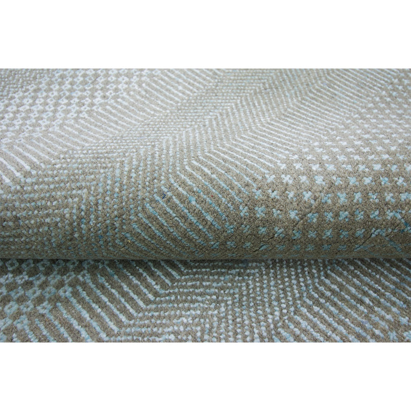 Area Rug in Gray/Blue, Rectangle 9' x 12'