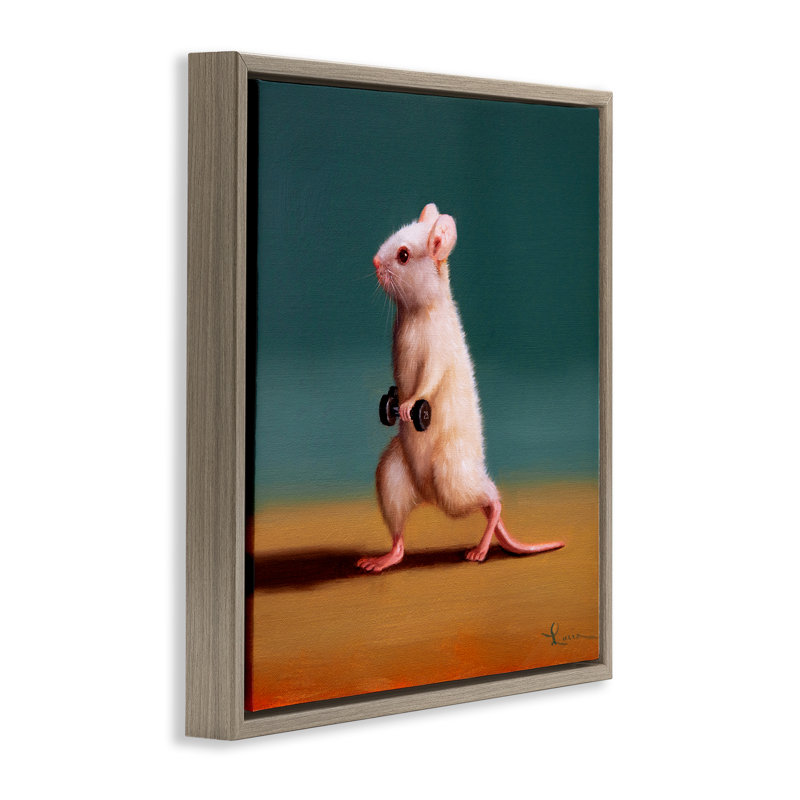 Reproduction d'art sur toile flottante, poids avec souris par Lucia Heffernan, H 25 po x l 25 po