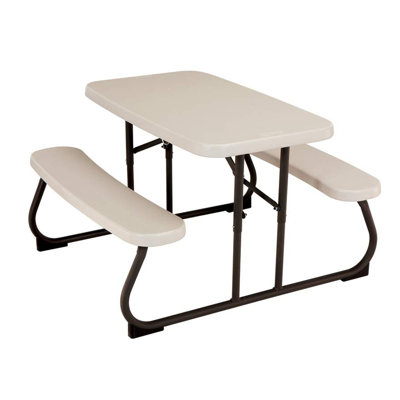 Kid's Picnic Table, Size 1, Almond