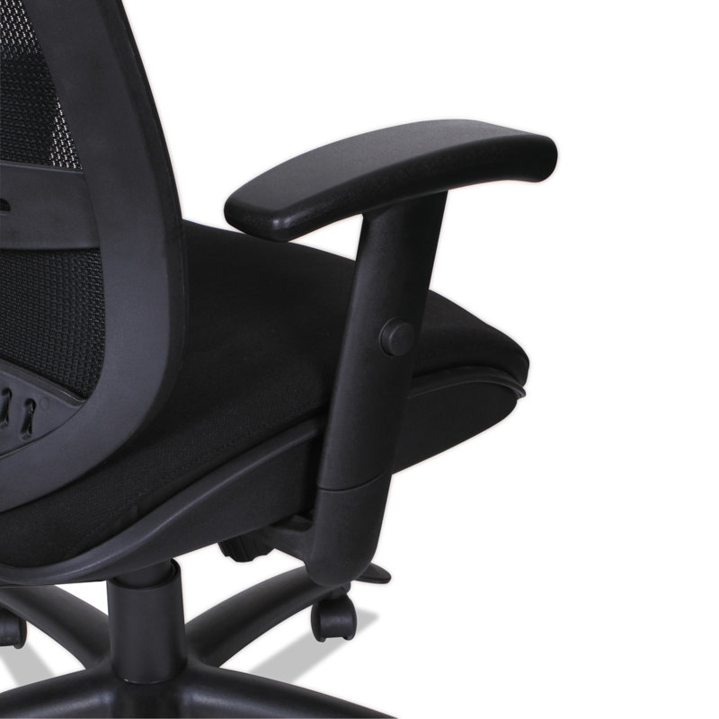 Black Mesh Mid-Back Executive Chair with Adjustable Arms