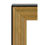 Console Modern Contrast moderne avec structure en bois stratifié et plateau noir