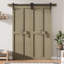 Porte pliante en bois de pin massif assemblé avec trousse de quincaillerie-112474390-137493232