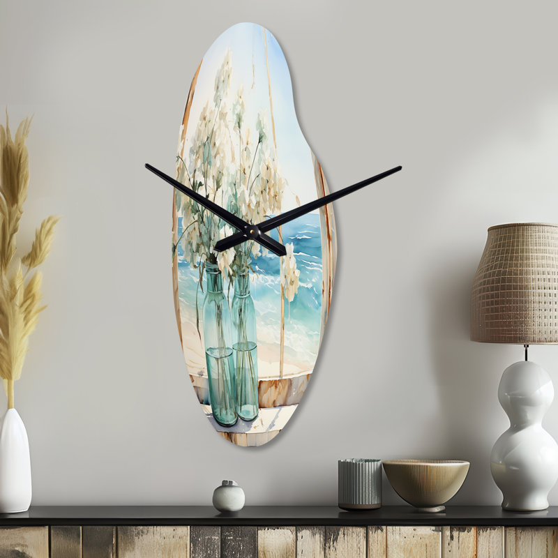Sachs - Sculpture d'horloge murale bleue, Moyenne