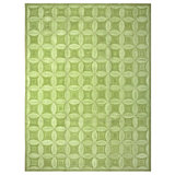 Hand Hooked Wool Geometric Area Rug