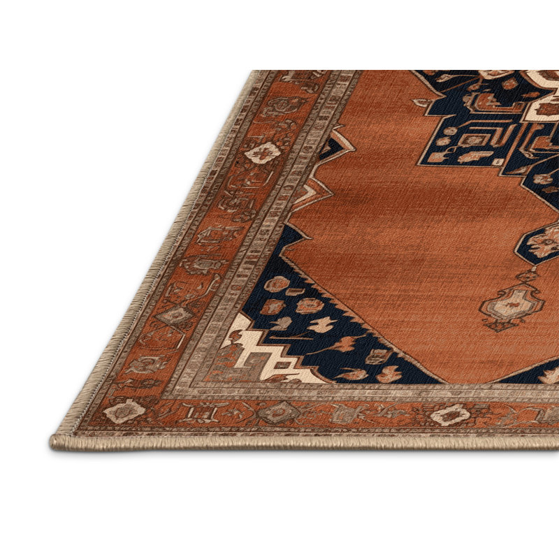 Tapis brun lavable à la machine