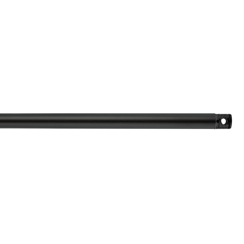 Visual Comfort Fan 72" long 1/2" diameter threaded coastal ceiling fan extension downrod in Midnight Black finish