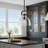 Rooker 1-Light 9.8in Industrial Kitchen Island Pendant Light With Clear Glass Shade-1641435557-1641435562