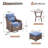 Acton 5 - Pieces Outdoor Wicker Swivel Rocker Seating Group With Ottomans And 6" Thick Cushions-147439913
