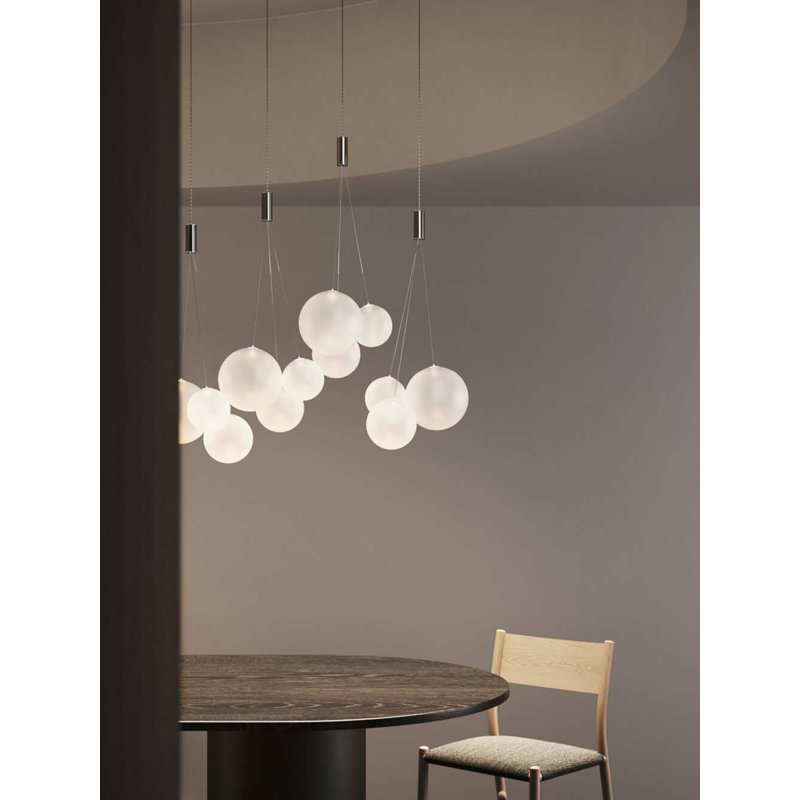 Lodes Suspension Lamp Low-V, Frosted White