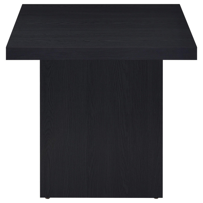 Table de bout carrée noire Exeter, Noir