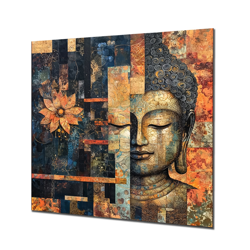Buddha Whispering Path Of Buddhism II - Art spirituel en métal, impression sur métal Bouddhisme