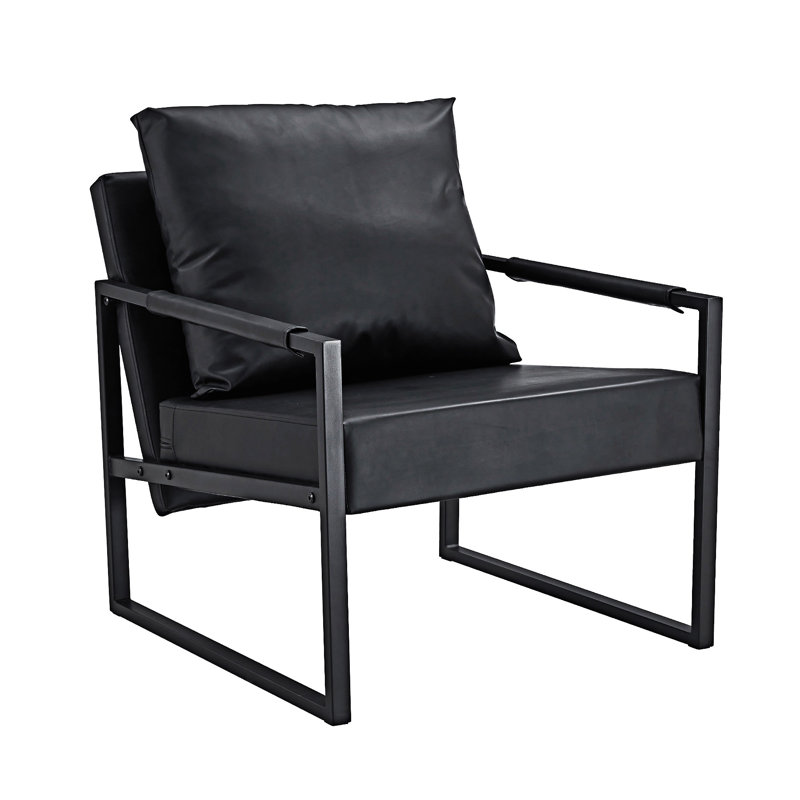 Upholstered Accent Chair Armchair, Black