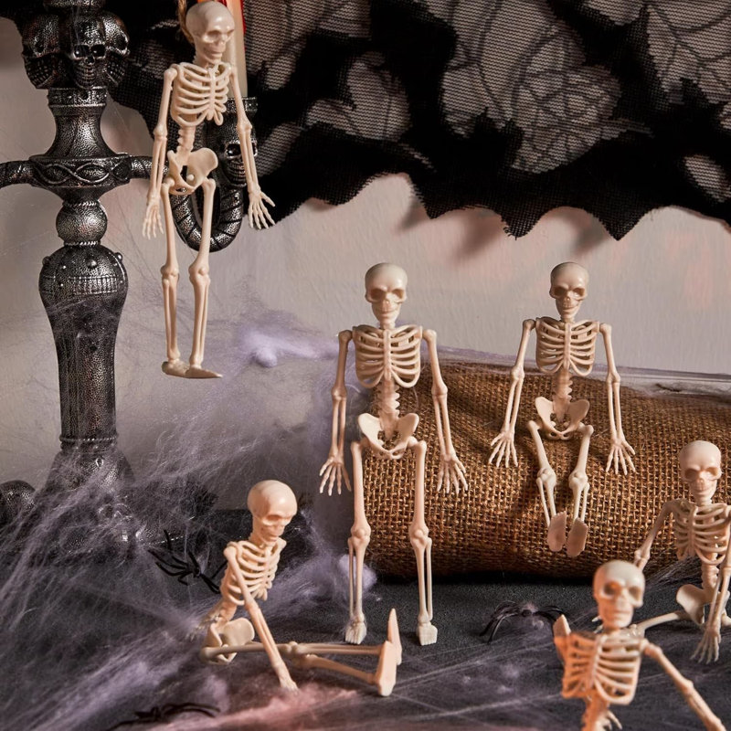 12 pièces 6 "mini figurines d'Halloween squelette