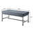 Grey Bench With Industrial Metal Legs - Transform Your Bedroom Into A Style Statement Velvet Enhance Aesthetics