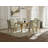 Kenyara Glass Top Metal Base Dining Table-1693357415