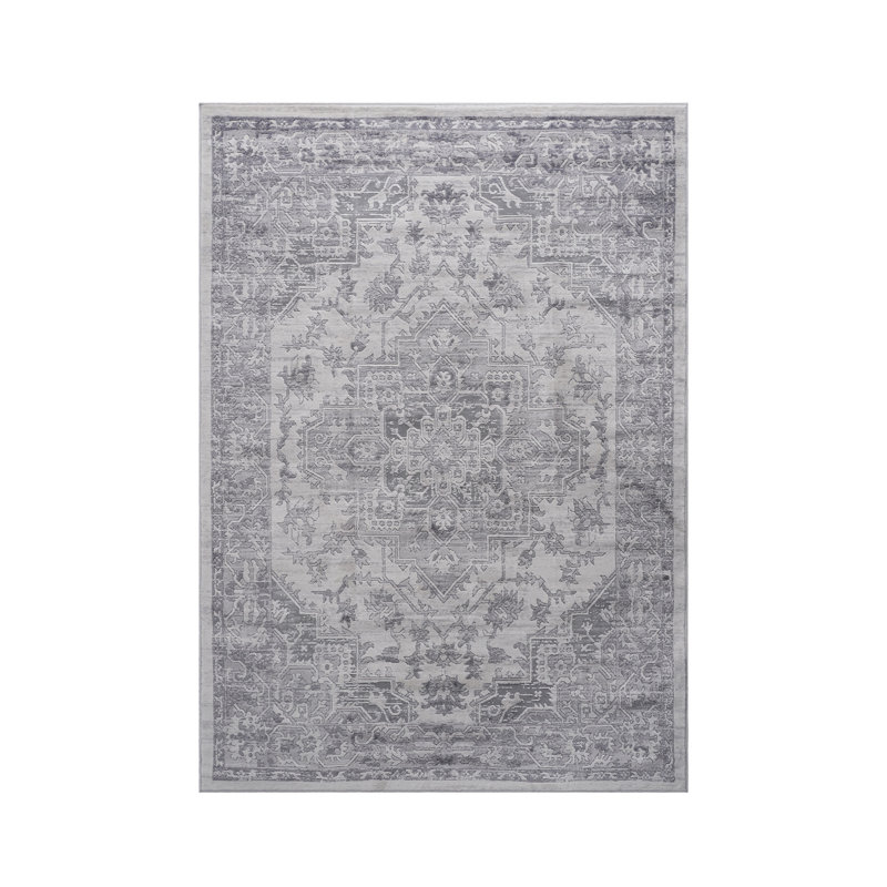 Tapis argenté / oriental Collection, Rectangle 5 pi 3 po x 7 pi 6 po