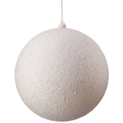 15.5" Shatterproof Snowball Ball Ornament