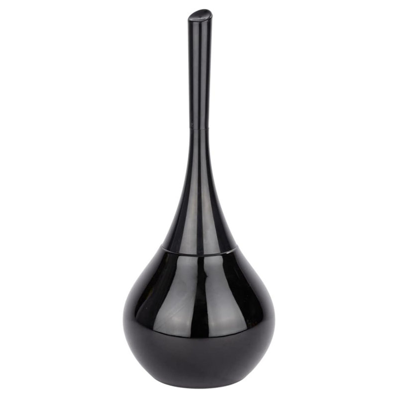 Toilet Brush,Reusable,Closed,Elegant Shape,Black