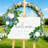 2Pcs Artificial Wedding Arch Flowers, Eucalyptus Garland Drapes For Wedding Decorations Welcome Sign (Set Of 2)
