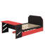 Lit de jour en bois double - Lit gigogne simple, bureau et ports de chargement USB inclus-80921754