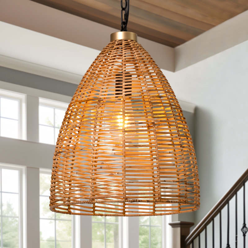 Jax 1-Light Rattan Pendant Light