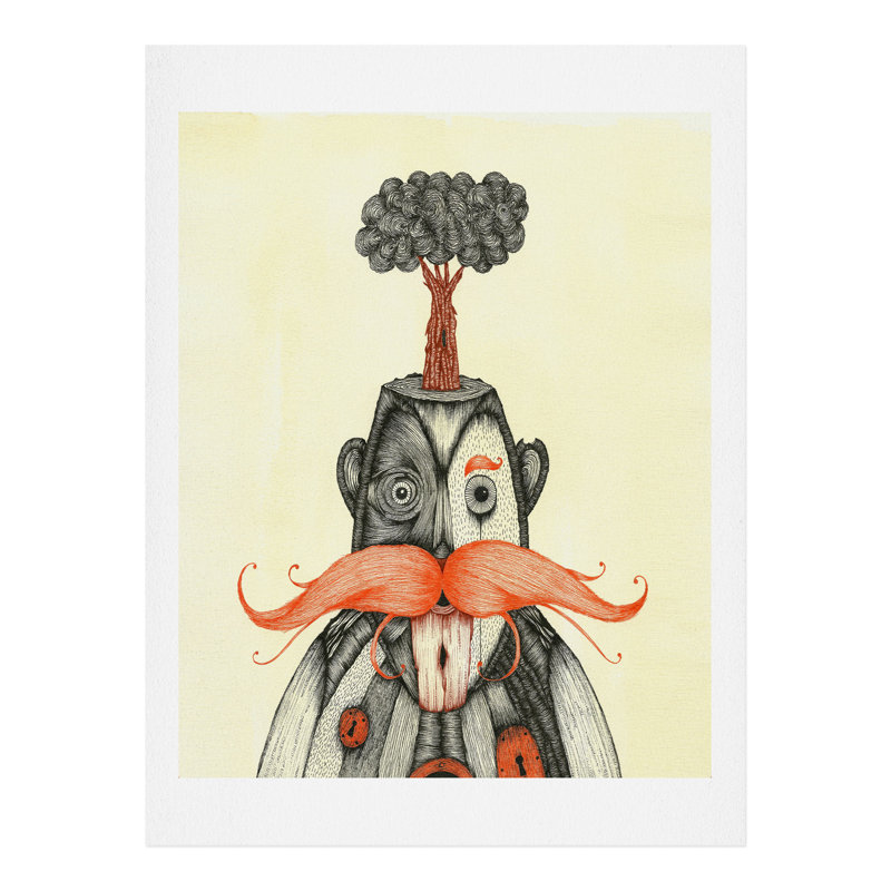 Impression d’art graphique sur papier « the immortel doctor », H 10 po x l 8 po