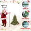  Arbre de Noël pleine forme avec 900 lumières UL, branches mixtes en PE / PVC, 2673 pointes, base large, structure à charnières, support en métal stable, arbre de Noël-1910873563