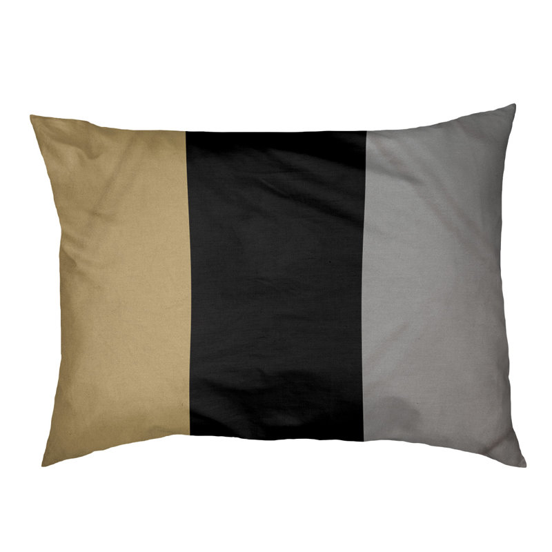 Coussin Colorado, Moyen (l 28 po x P 18 po x H 6 po), Or / noir / gris
