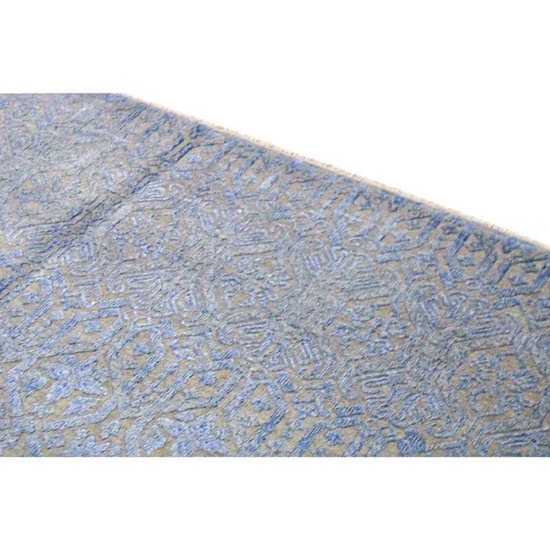 Geometric Area Rug in Blue