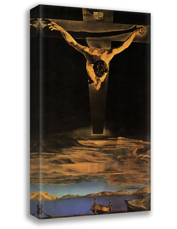 «Christ St. John» par Salvador Dali, toile tendue avec châssis, H 24 po x l 17 po
