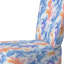 Chaise d'appoint en velours bleu avec motif cachemire et pétales bouclés, style campagne française-1272511754