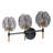 3-Smoke gray dimmable glass mirror headlights