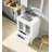 Volez 24 in W x 18.25 in D Single Bath Vanity, White Ceramic Top and Chrome Faucet Set-104788319