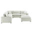 Canapé modulaire 6 pièces Caylie - Ivoire-1645572020