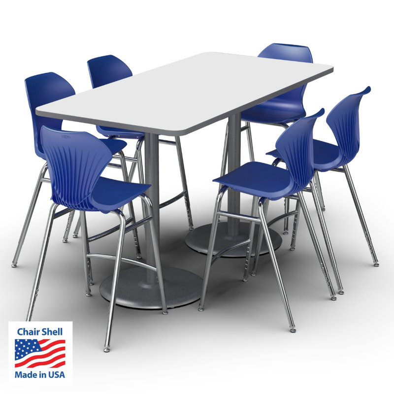 Tabouret de classe Apex Series, Bleu, gris